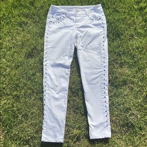 White Jeans w/ design on the side